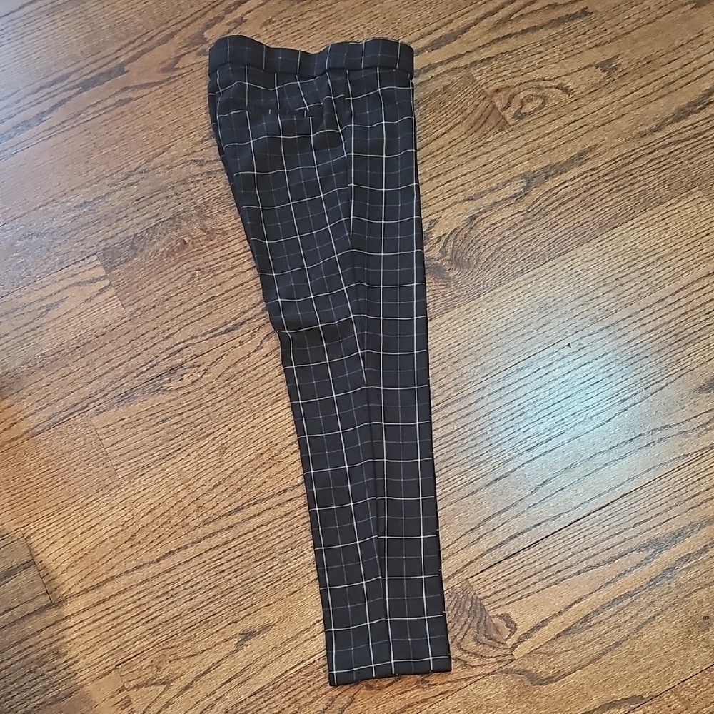 Amanda & Chelsea Black and Blue Plaid Pants - Picture 3 of 9